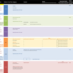 Sublime Social Media Planning Calendar Free Template Marketing Email Content