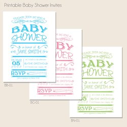 Champion Little Creations New Baby Shower Invitations Set