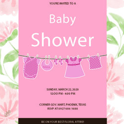 Swell Free Editable Baby Shower Invitation Card Templates Invitations Template