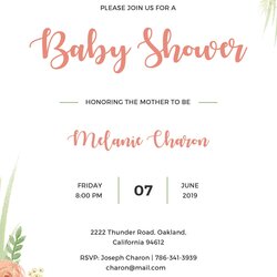 Super Free Baby Shower Invitation Template In Ms Word Publisher Templates Editable Invitations Database