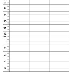 Outstanding Daily Schedule Template Printable Free