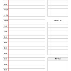 Superb Daily Schedule Printable Maker