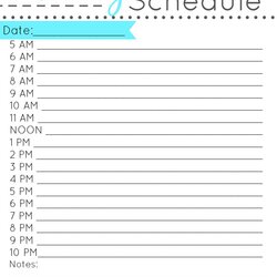 Peerless Daily Schedule Template Printable Calendar Blank Templates Routine Planner Word School Kids Cards