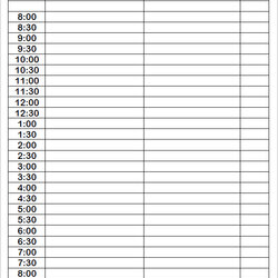 Legit Blank Daily Schedule Free Planner Successful Printable Template