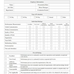 Wizard Microsoft Word Employee Evaluation Template Images