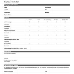 Legit Employee Evaluation Form Download Review Company Manager Job Doc
