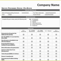 Smashing Free Employee Evaluation Template Word Of Performance Review Excel Form Checklist Templates Uniform