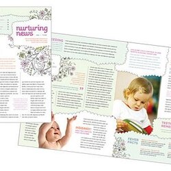 Superior Great Microsoft Publisher Newsletter Templates Bright Hub Child Template Care Baby Family Email
