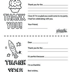 Worthy Thank You Note Templates Giggle Magazine