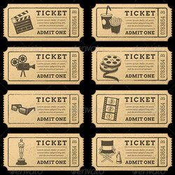 Best Movie Ticket Designs Templates Word Cinema Width