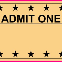Wizard Printable Movie Ticket Template Customize And Print Blank