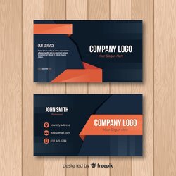 Marvelous Free Vector Business Card Template