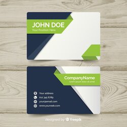 Exceptional Free Vector Business Card Template