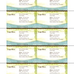 Magnificent Best Images Of Free Printable Business Card Templates Blank Cards Template Print Own Create