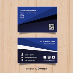 The Highest Standard Free Vector Business Card Template Ready Print