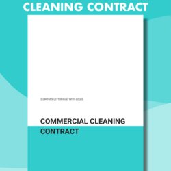 Sublime Free Sample Commercial Contract Cleaning Janitorial Services Template