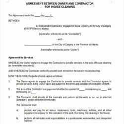 Commercial Cleaning Contract Template Fresh Sample Contracts Word Construction