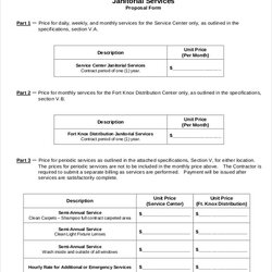 Free Printable Cleaning Contract Template Word Commercial Agreement