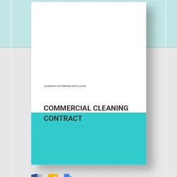 Champion Commercial Cleaning Service Contract Template Google Docs Word