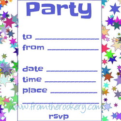Magnificent Free Party Invitations Printable Invitation Templates Print Own Make