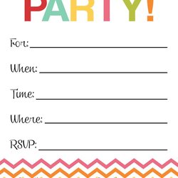 The Highest Standard Fill In Blank Birthday Party Invitation Printable Invitations Template Templates Invite
