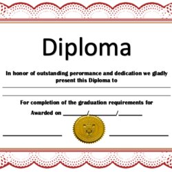 Free High School Diploma Template Download Word Templates Art Fancy Fake Real At Pm