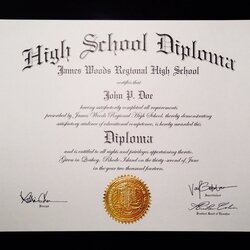 Swell Free High School Diploma Templates Incredible Resolution