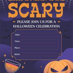 Sterling Best Scary Printable Halloween Invitations For Free At Invitation Party Templates