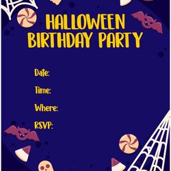 Free Printable Halloween Party Invitations Birthday Invitation