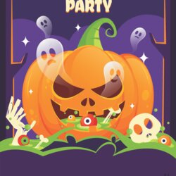 Champion Best Halloween Birthday Party Printable Invitation Templates Free Invitations