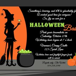 Terrific Halloween Invitation Printable With Free Shipping Cocktails Party Invitations Templates Birthday