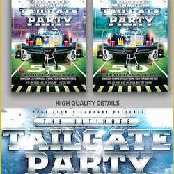 Worthy Free Tailgate Party Flyer Template Of Vector Design Tailgating Templates Ultimate Poster
