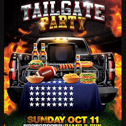 Terrific Tailgate Party Flyer Template
