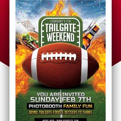 Perfect Tailgate Party Flyer Template
