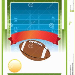 Free Tailgate Party Flyer Template Of American Football Design Stock Vector