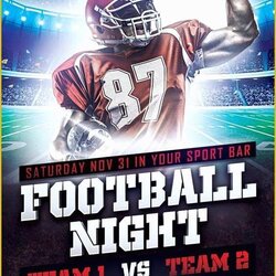 Legit Free Tailgate Party Flyer Template Of Football Sports Design