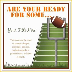 Brilliant Free Tailgate Party Flyer Template Templates Of Football Invitation