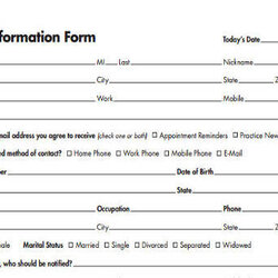 Superb Free Patient Information Forms In Ms Word Sample Format Personal Example Related Complete