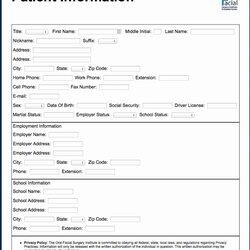 Admirable Patient Information Sheet Template Inspirational Line Medical Form