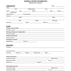 Sublime Patient Information Forms Template Free To Edit Download Print Form Final