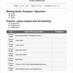 Staff Meetings Agenda Template Elegant Free Meeting Templates
