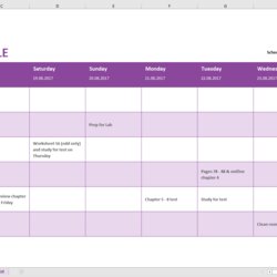 The Best Weekly Schedule Templates Organize Your Time Microsoft Template
