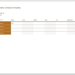 Outstanding Free Printable Weekly Schedule Template Schedules