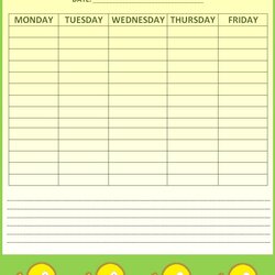 Admirable Weekly Schedule Template Free Word Templates Sample Printable Link