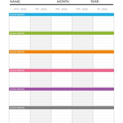 Great Free Weekly Schedule Templates Excel Word Template Banking Salary Morgan Guide Kb