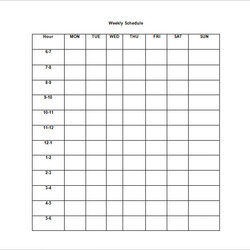 Swell Weekly Schedule Templates Word Docs Template Task Editable Sample Timetable Work Schedules Excel Format