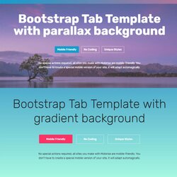 Wonderful Responsive Bootstrap Tab Template Free Download Templates