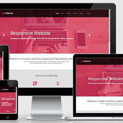Fantastic Bootstrap Responsive Website Templates Free Download Atlanta Business Theme