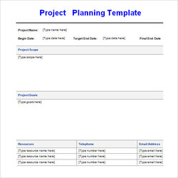 High Quality Sample Project Planning Template To Download Templates Format Schedule