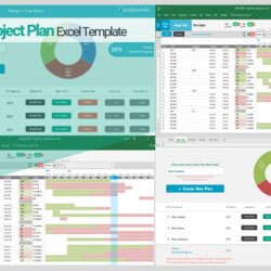 Project Plan Template For Excel Printable Schedule Management Templates Planning Planner Inventory Ms